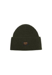Dziecięca czapka z dzianiny Superdry Workwear. Kolor: zielony. Materiał: dzianina #1