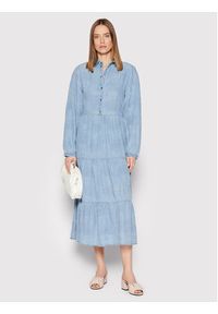 Pinko Sukienka koszulowa Distratta 1J10UV Y85P Błękitny Regular Fit. Kolor: niebieski. Materiał: lyocell. Typ sukienki: koszulowe #3