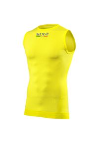 SIXS - Podkoszulek rowerowy SMX. Kolor: żółty. Materiał: skóra