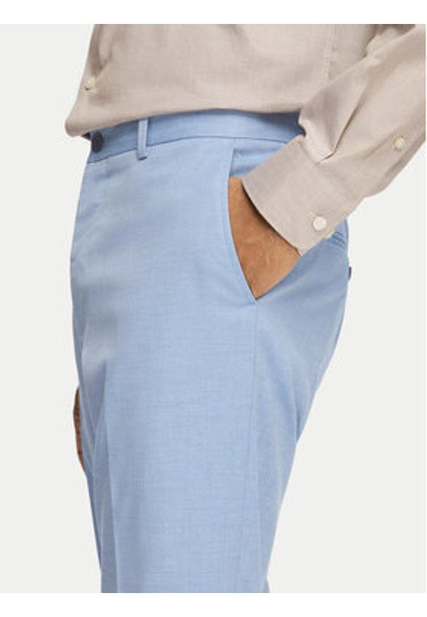 Selected Homme Spodnie garniturowe 16092419 Błękitny Slim Fit. Kolor: niebieski. Materiał: syntetyk