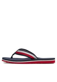 TOMMY HILFIGER - Tommy Hilfiger Japonki Corporate Beach Sandal FW0FW07986 Kolorowy. Materiał: materiał. Wzór: kolorowy #5