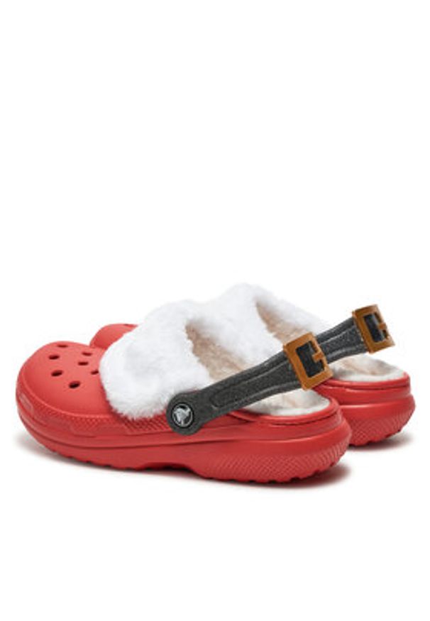 Crocs Klapki Classic Lined Santa Clog 210933 Czerwony. Kolor: czerwony