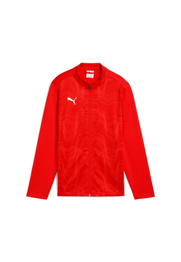Kurtka z dresu Puma Team Goal Graphic. Kolor: czerwony. Materiał: dresówka. Sport: piłka nożna