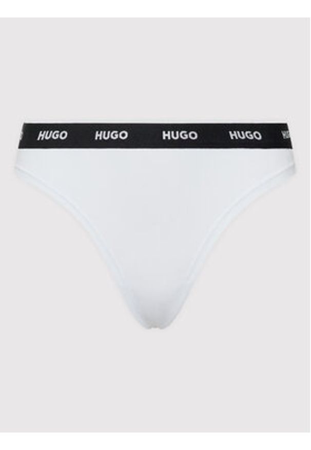 Hugo Komplet 3 par stringów 50469681 Kolorowy. Materiał: bawełna. Wzór: kolorowy