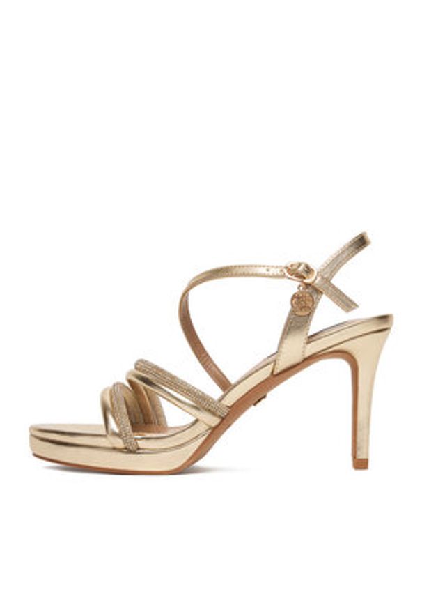 Nine West Sandały CEO-25120-2508 Złoty. Kolor: złoty. Materiał: materiał