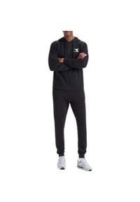 Dres Diadora Tracksuit Hd Fz Core, Mężczyźni. Kolor: czarny. Materiał: dresówka
