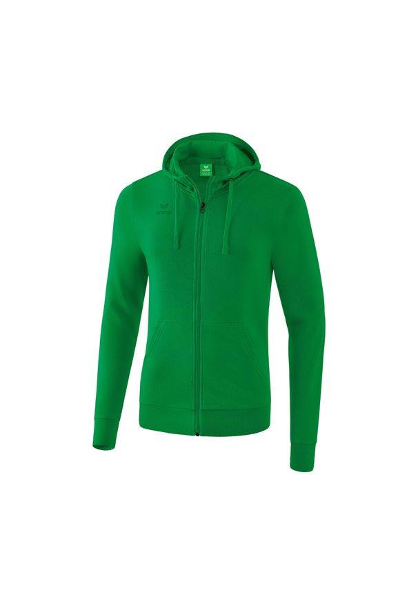 ERIMA - Bluza z kapturem i zamkiem błyskawicznym Erima Basic. Typ kołnierza: kaptur. Kolor: zielony. Sezon: zima, jesień. Sport: piłka ręczna