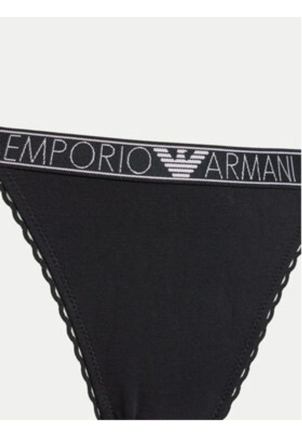 Emporio Armani Underwear Stringi 164282 4R221 00020 Czarny. Kolor: czarny. Materiał: wiskoza