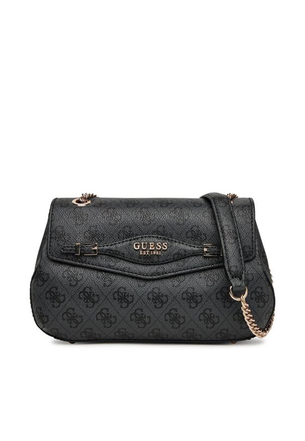 Guess Torebka Katya HWSG96 52210 Czarny. Kolor: czarny. Materiał: skórzane