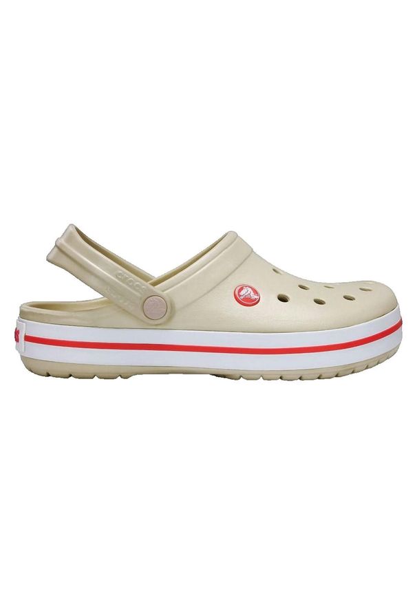 Buty do chodzenia unisex Crocs Crocband Stuccomelon. Okazja: na plażę. Zapięcie: bez zapięcia. Kolor: szary. Materiał: syntetyk, materiał. Styl: sportowy
