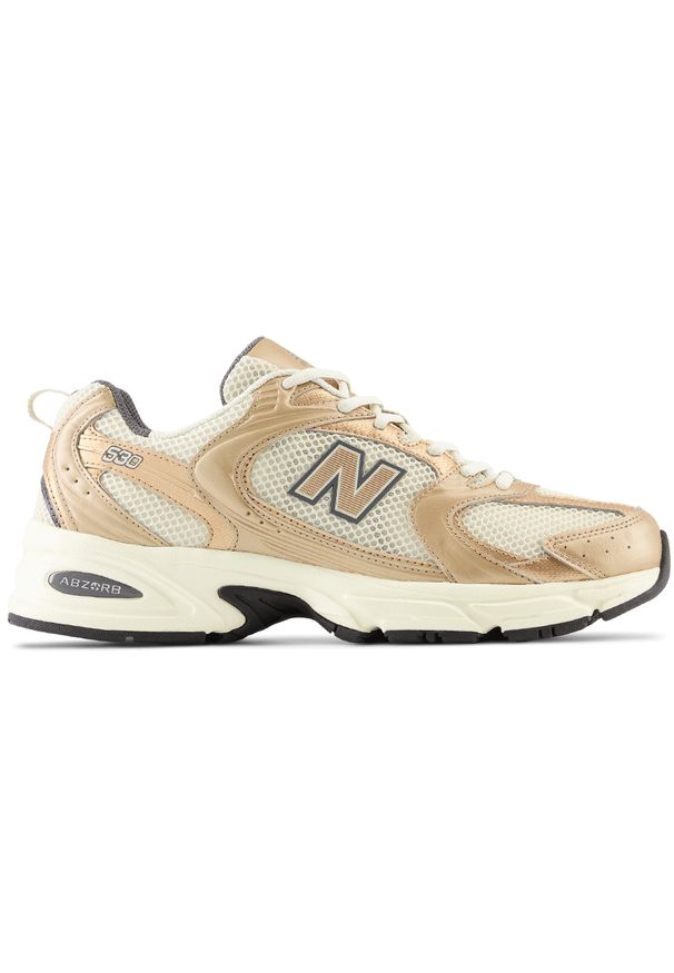 Buty unisex New Balance MR530LA – beżowe. Okazja: na co dzień. Kolor: beżowy. Materiał: materiał. Szerokość cholewki: normalna. Sezon: lato