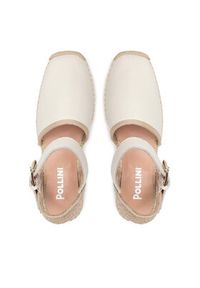 Pollini Espadryle SA10284G0ETE0110 Beżowy. Kolor: beżowy. Materiał: skóra #4