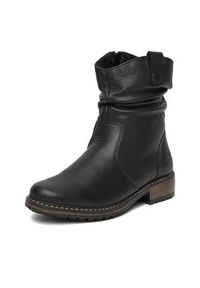 Rieker Botki Z6883-00 Czarny. Kolor: czarny. Materiał: skóra #4