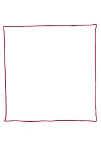 Modini - Biała poszetka z czerwonym obszyciem E47. Kolor: biały, wielokolorowy, czerwony #1