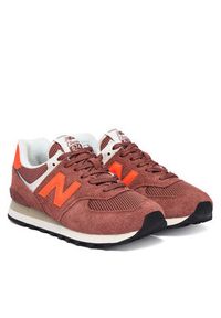 New Balance Sneakersy U5747FE Bordowy. Kolor: czerwony. Materiał: zamsz, skóra #5