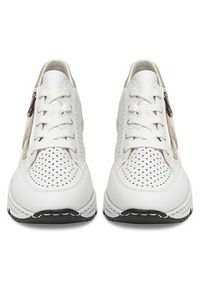 Rieker Sneakersy N6304-80 Biały. Kolor: biały. Materiał: skóra #3