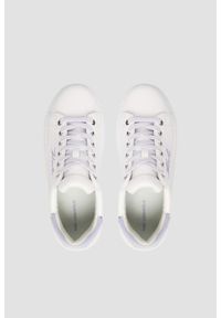 Karl Lagerfeld - KARL LAGERFELD Białe sneakersy damskie KAPRI Rhinestone Karl Trim, Rozmiar 37. Okazja: na co dzień. Kolor: biały. Wzór: aplikacja #2