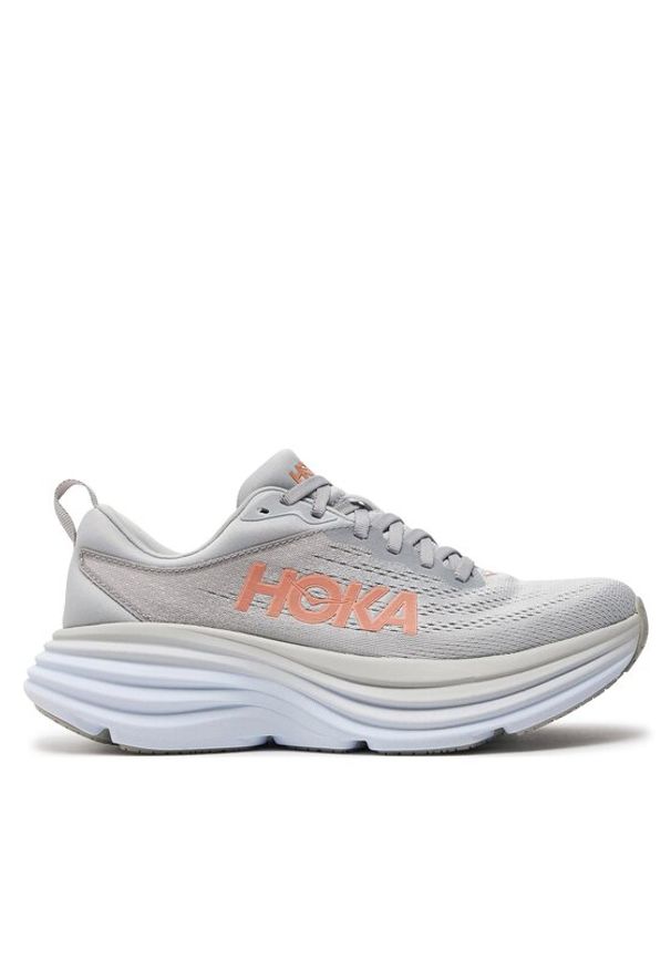 HOKA - Hoka Buty do biegania Bondi 8 1127952 Szary. Kolor: szary. Materiał: materiał