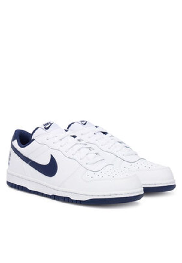Nike Sneakersy Big Low 355152 Biały. Kolor: biały. Materiał: skóra