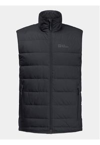 Jack Wolfskin Kamizelka Ather Down Vest 1207691 Czarny Regular Fit. Kolor: czarny. Materiał: syntetyk