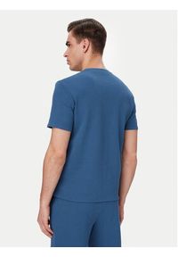BOSS T-Shirt Waffle 50535892 Niebieski Regular Fit. Kolor: niebieski. Materiał: bawełna #3