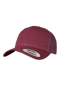 CLASSIC - Retro Trucker Cap. Kolor: czerwony, wielokolorowy, brązowy. Styl: retro