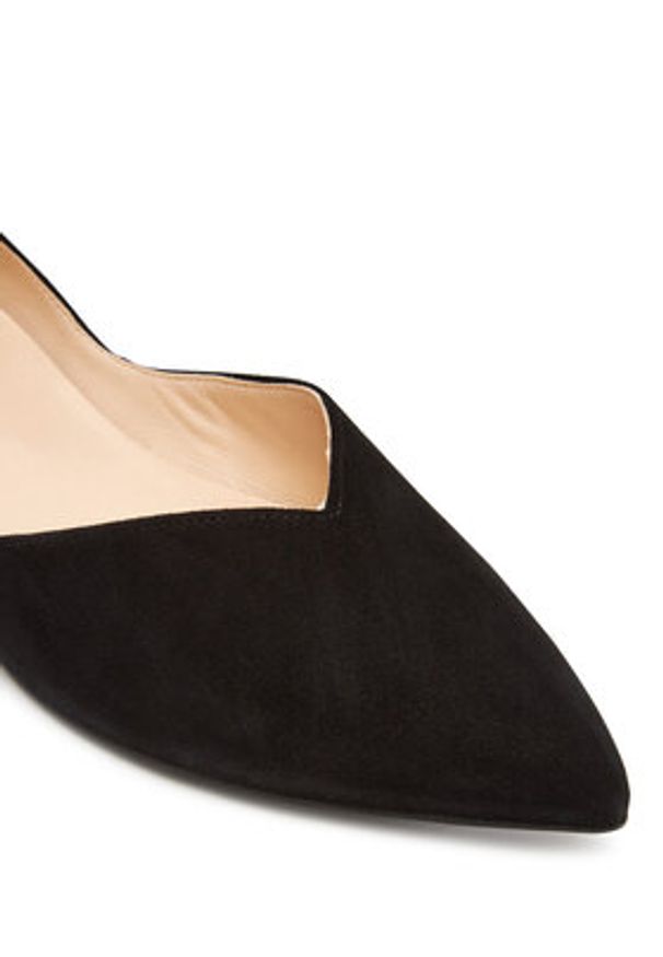 HÖGL Baleriny Basic 0-170012 Czarny. Kolor: czarny. Materiał: zamsz, skóra