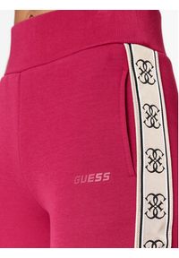 Guess Spodnie dresowe Britney V2YB15 KB3P2 Różowy Regular Fit. Kolor: różowy. Materiał: bawełna, dresówka, syntetyk #4