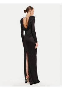 Elisabetta Franchi Sukienka wieczorowa AB-R10-56E2-V690 Czarny Regular Fit. Kolor: czarny. Materiał: wiskoza. Styl: wizytowy #4