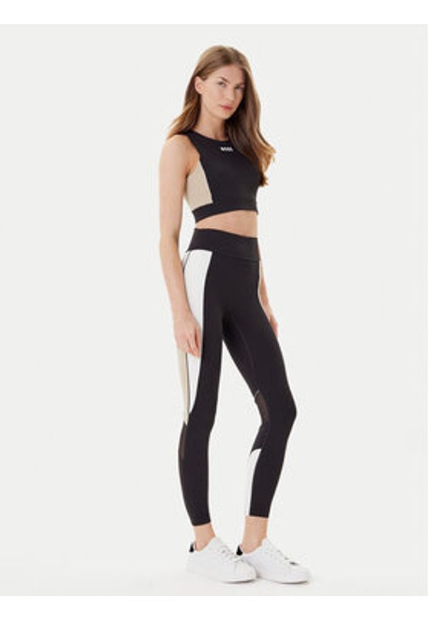 BOSS Legginsy Ekiden3 50544178 Czarny Slim Fit. Kolor: czarny. Materiał: syntetyk