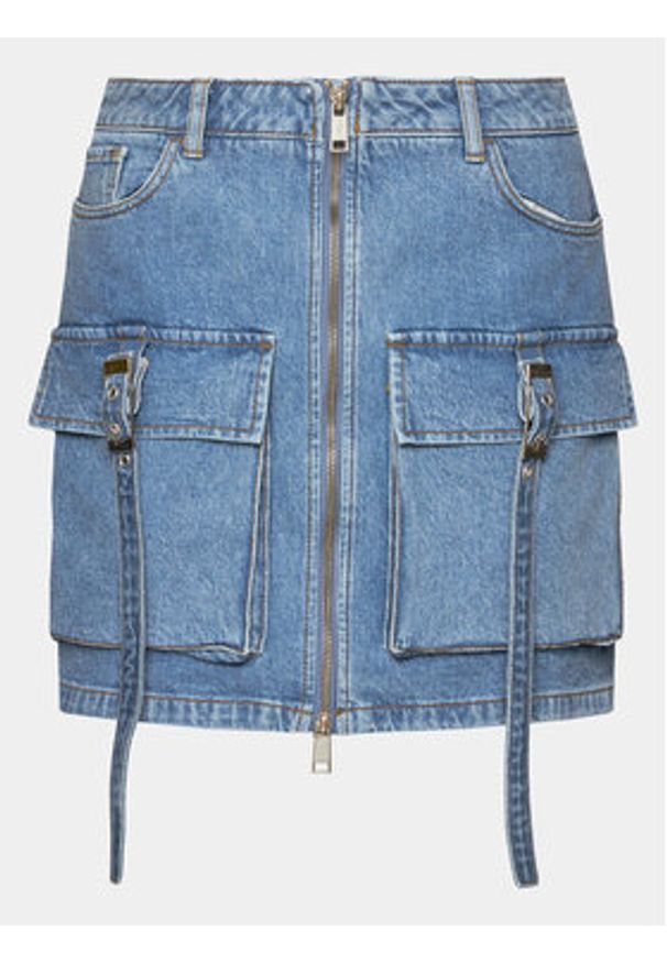 GESTUZ - Gestuz Spódnica jeansowa Zoy 10908709 Niebieski Slim Fit. Kolor: niebieski. Materiał: bawełna