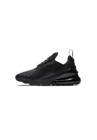 Buty Dorosły Nike Air Max 270 czarny. Okazja: na co dzień. Kolor: czarny. Materiał: syntetyk, tkanina, materiał. Model: Nike Air Max. Sport: turystyka piesza