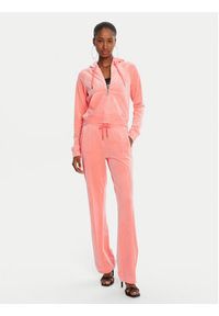 Juicy Couture Bluza Madison JCWA122001 Pomarańczowy Slim Fit. Kolor: pomarańczowy. Materiał: syntetyk #4