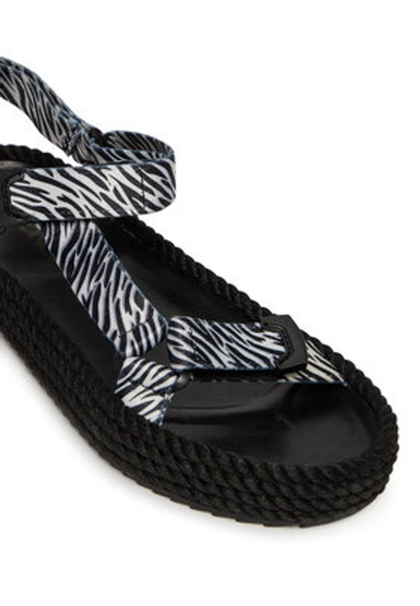 Bohonomad Sandały Miami Elastic MIA.20-ZEB Biały. Kolor: biały. Materiał: skóra