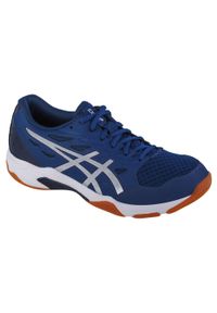 Asics - Buty do siatkówki męskie, ASICS Gel-Rocket 11. Zapięcie: sznurówki. Kolor: niebieski, wielokolorowy. Materiał: materiał, syntetyk. Szerokość cholewki: normalna. Sport: siatkówka