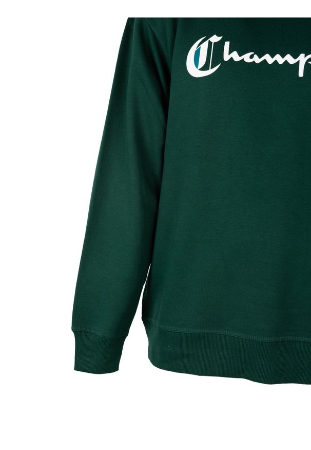 Champion Bluza "C-Neck" | HBGF88H586NJA | Mężczyzna | Zielony. Okazja: na co dzień. Kolor: zielony. Materiał: poliester, bawełna. Styl: casual