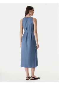 Marella Sukienka letnia Acerbi 2615221091 Granatowy Regular Fit. Kolor: niebieski. Materiał: wiskoza. Sezon: lato #4