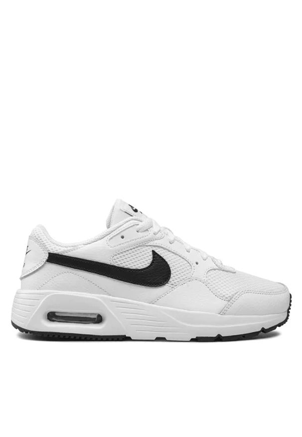 Nike Air Max SC Sneakersy męskie. Okazja: na co dzień. Kolor: biały. Materiał: syntetyk, materiał, skóra, guma, jeans. Szerokość cholewki: normalna. Sezon: lato. Model: Nike Air Max