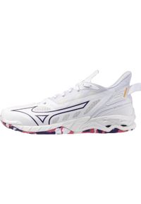 Damskie buty halowe Mizuno Wave Mirage. Kolor: niebieski, wielokolorowy, biały. Model: Mizuno Wave. Sport: piłka ręczna #1