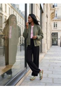 Sinsay - Spodnie wide leg - czarny. Kolor: czarny #1