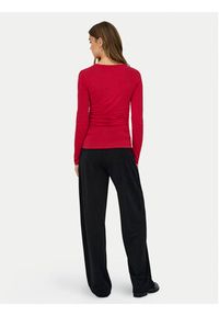 only - ONLY Bluzka Free Life 15365605 Czerwony Regular Fit. Kolor: czerwony. Materiał: syntetyk #8