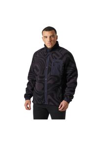 Bluza dresowa z nadrukiem Helly Hansen Panorama Pile Snap. Kolor: fioletowy. Materiał: dresówka. Wzór: nadruk. Sport: turystyka piesza #1