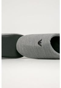 Emporio Armani Underwear - Emporio Armani - Kapcie XJPM03.XM611. Kolor: szary. Materiał: materiał, guma. Wzór: gładki. Szerokość buta: średnie #2