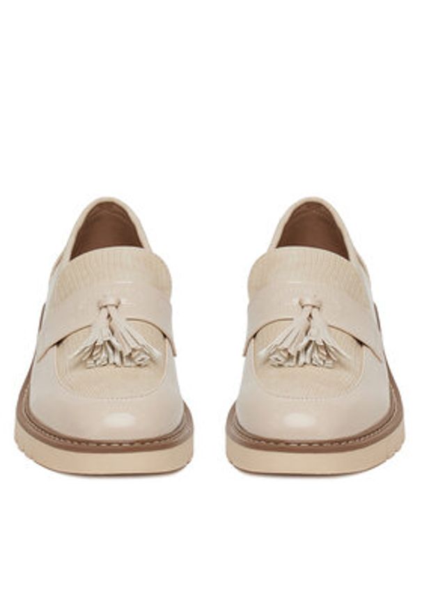 Clara Barson Loafersy WS6387-01 Beżowy. Kolor: beżowy. Materiał: skóra