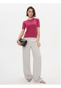 Weekend Max Mara Sweter Zibetto 2415361011650 Różowy Regular Fit. Kolor: różowy. Materiał: bawełna