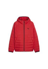 Puma - Męska kurtka puchowa z kapturem PUMA PACKLITE. Typ kołnierza: kaptur. Kolor: czerwony. Materiał: puch. Sport: turystyka piesza