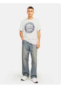 Jack & Jones - Jack&Jones T-Shirt Jeans 12256779 Granatowy Standard Fit. Kolor: niebieski. Materiał: bawełna #4