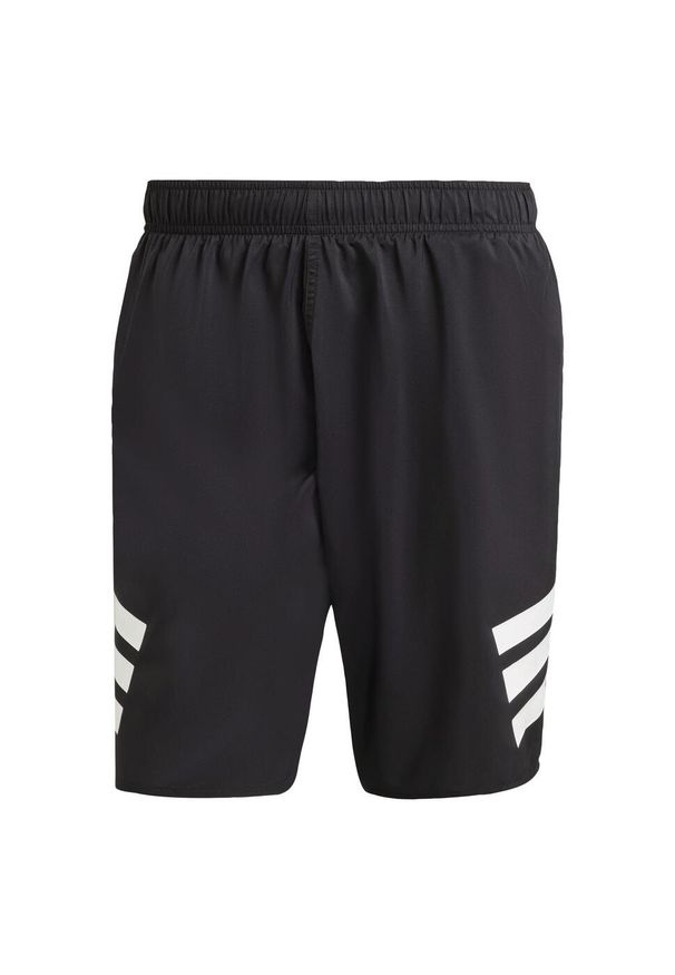 Adidas - Szorty do pływania 3-Stripes 8-Inch. Kolor: biały, wielokolorowy, czarny. Materiał: materiał