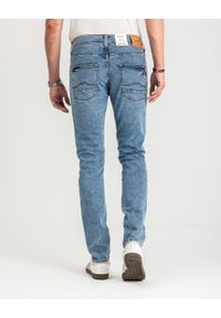 Mustang - MUSTANG VEGAS SLIM MĘSKIE SPODNIE JEANSOWE JEANSY DŻINSY DENIM BLUE 1015043 5000 202. Okazja: na co dzień. Materiał: denim, jeans. Styl: casual