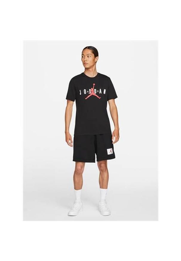 Koszulka sportowa męska Nike Air Jordan Wordmark. Kolor: czarny. Materiał: poliester, bawełna. Długość rękawa: krótki rękaw. Długość: krótkie